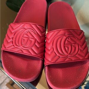 Gucci Bold Red Mens Sandals